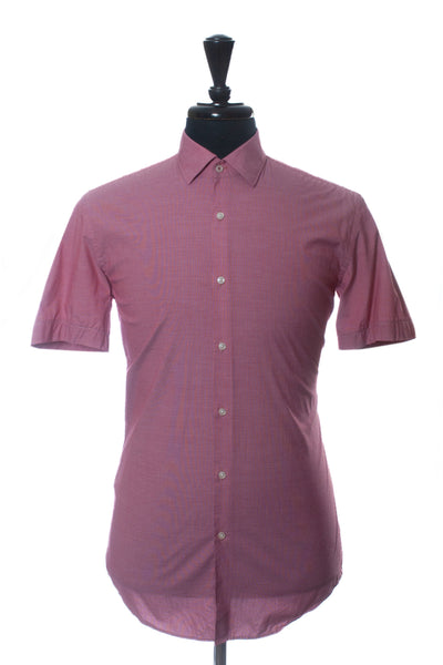 Hugo Boss Red Slim Fit Jerris Short Sleeve Shirt