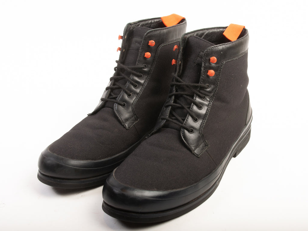 Swims Black Canvas Winter Boots