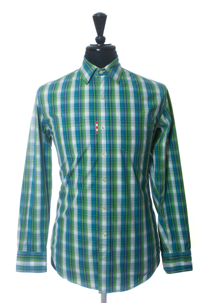 Robert Graham Freshly Laundered Green Check Shirt