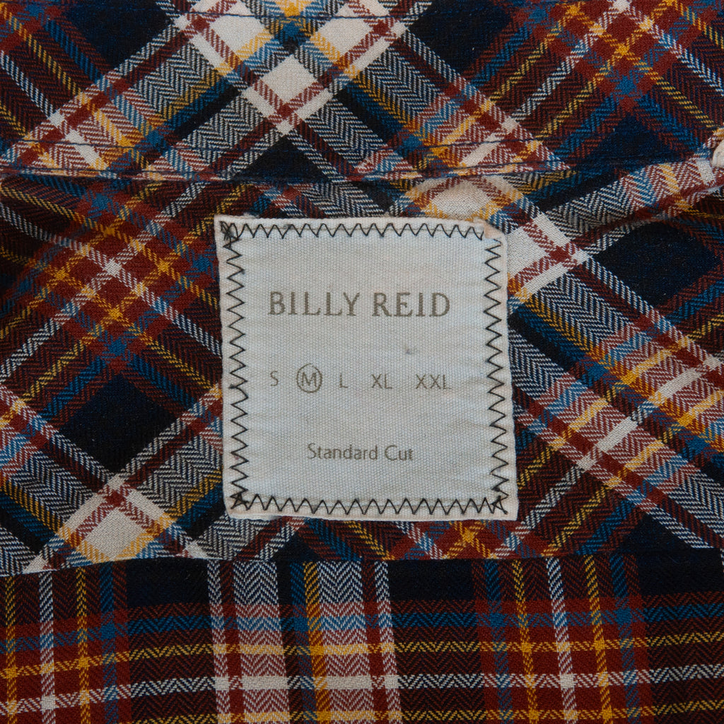 Billy Reid Brown Check Standar Cut Shirt