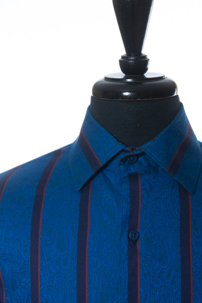 Robert Graham Blue Striped Shirt