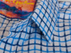 Robert Graham Blue on White Check Short Sleeve Shirt