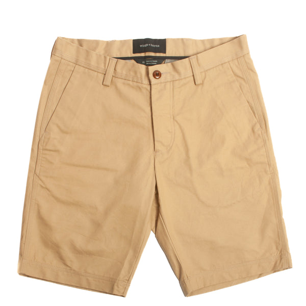 Wings + Horns Beige Cotton Shorts