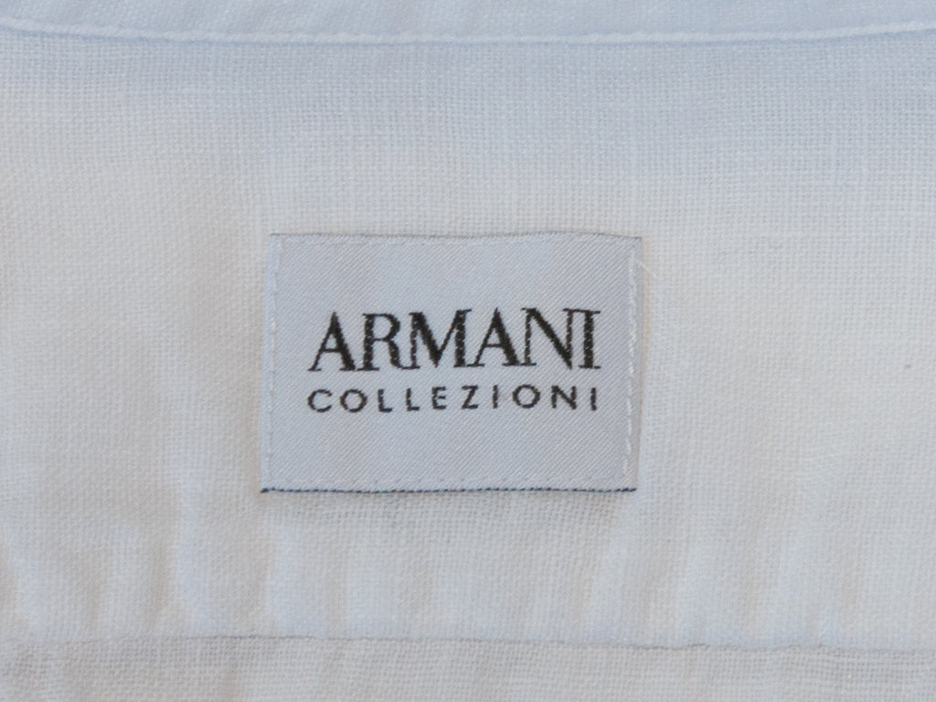 Armani Collezioni White Linen Shirt