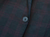 Luigi Bianchi Merlot on Grey Check Wool Suit