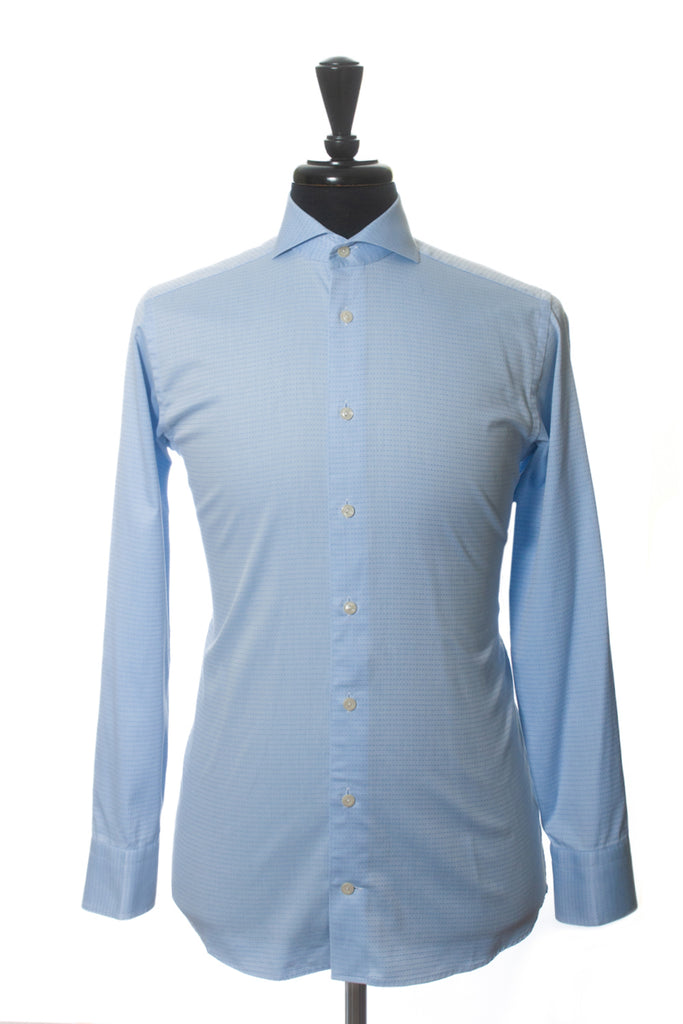 Eton Slim Fit Blue Dot Signature Twill Shirt