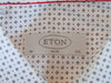 Eton White Print Slim Fit Dress Shirt