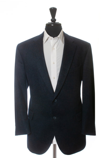 Coppley Dark Slate Blue Pure Cashmere Biella Blazer