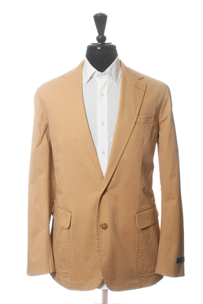 Polo Ralph Lauren Beige Stretch Cotton Blazer