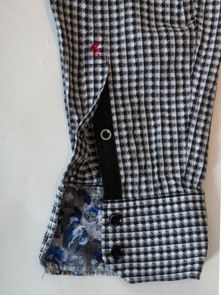 Robert Graham Black and White Check Classic Fit Shirt