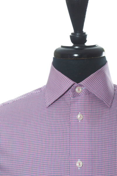 Eton Pink Check Contemporary Fit Shirt