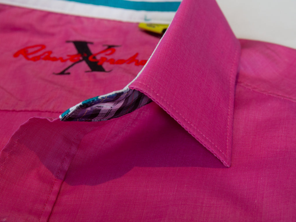 Robert Graham Bold Pink Tailored Fit Shirt