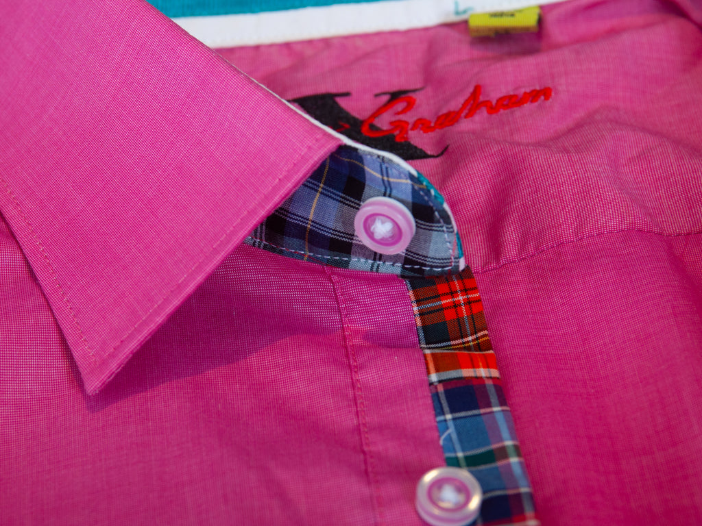 Robert Graham Bold Pink Tailored Fit Shirt