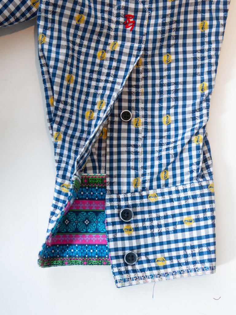 Robert Graham Blue and White Check Shirt