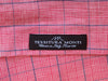 Hugo Boss Red Check Regular Fit Linen Blend Enzo Shirt