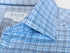 Eton Blue Check Textured Twill Slim Fit Shirt