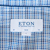 Eton Blue Check Textured Twill Slim Fit Shirt