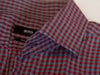 Hugo Boss Red on Grey Check Regular Fit Gerald Shirt