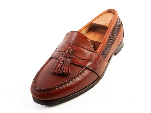 Allen Edmonds Walnut Brown Bennington Tassel Loafers