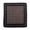 Reiss Black Print Pocket Square