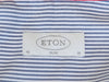 Eton Grey Striped Slim Fit Oxford Shirt