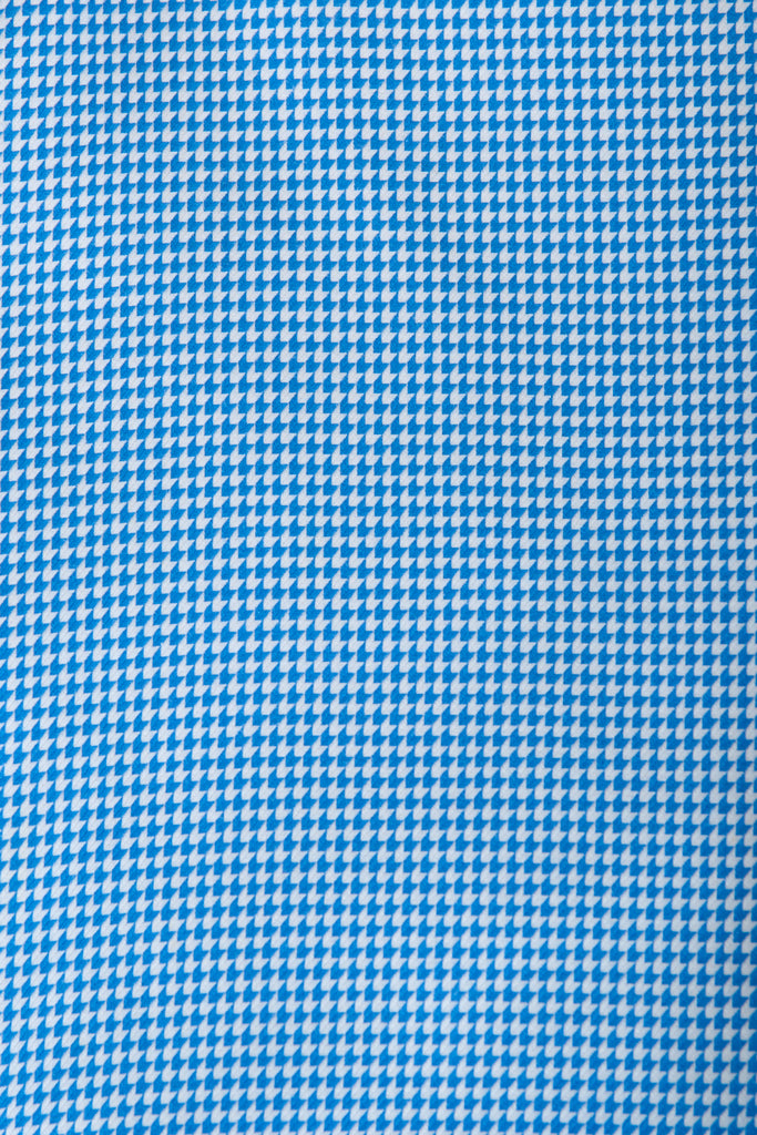 Robert Graham Blue Houndstooth Check Shirt