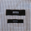 Hugo Boss Grey Check Slim Fit Ronn Short Sleeve Shirt