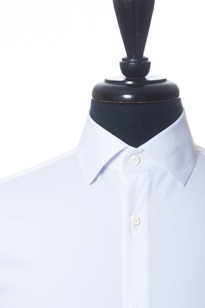 Eton White Silk Blend Contemporary Fit Shirt