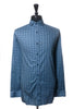 Robert Graham Modern Americana Blue Messy Houndstooth Print Shirt