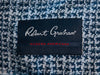 Robert Graham Modern Americana Blue Messy Houndstooth Print Shirt