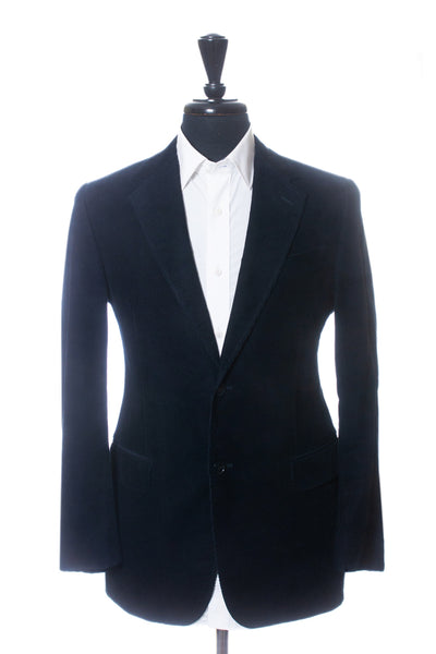 Lanvin Navy Blue Corduroy Blazer