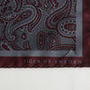 Tiger of Sweden Merlot Paisley Pocket Square