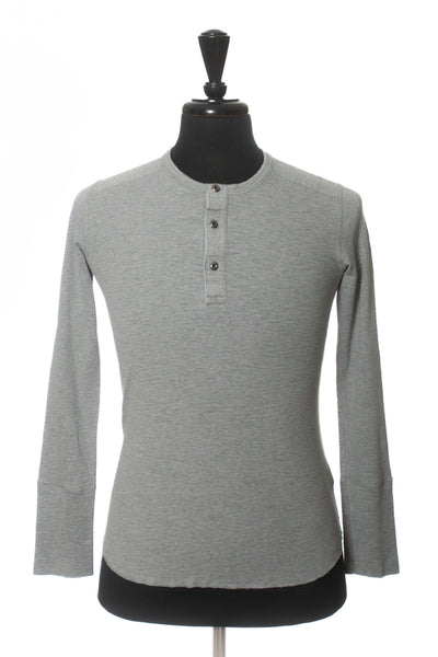 Wings + Horns Light Grey Henley Shirt