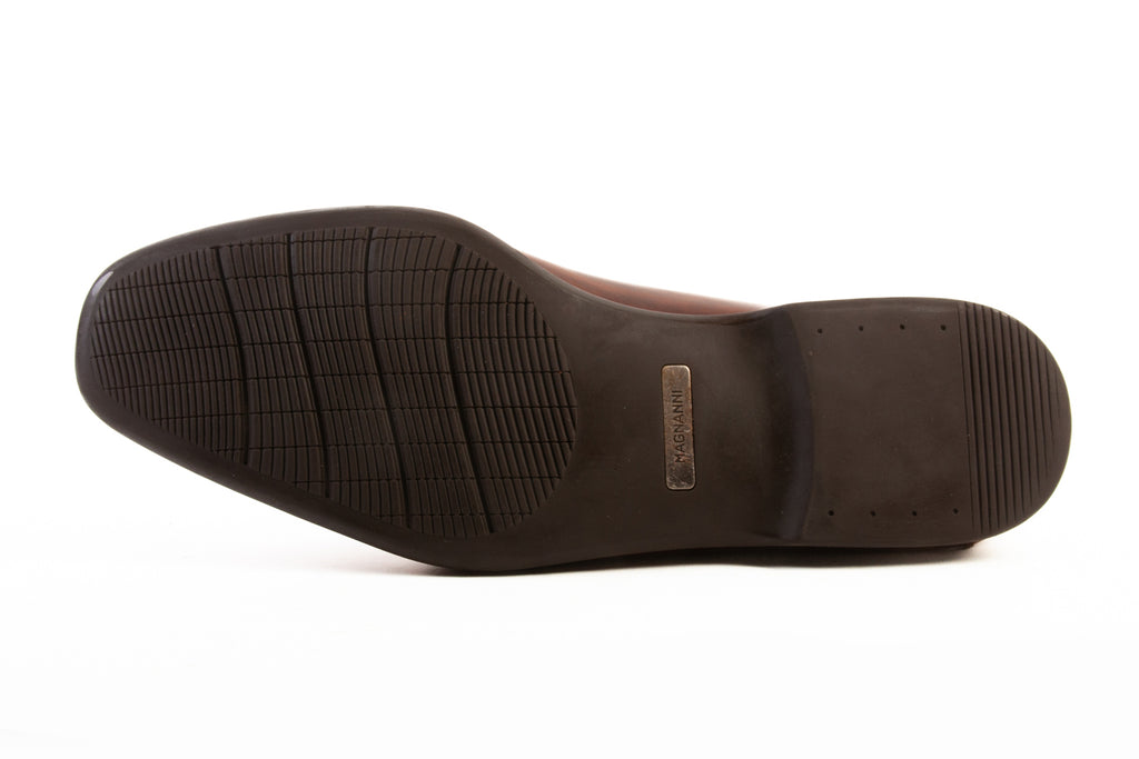 Magnanni Brown Hand Painted Penny Loafers