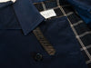 Sandro Navy Blue Washed Cotton Belted Jacket