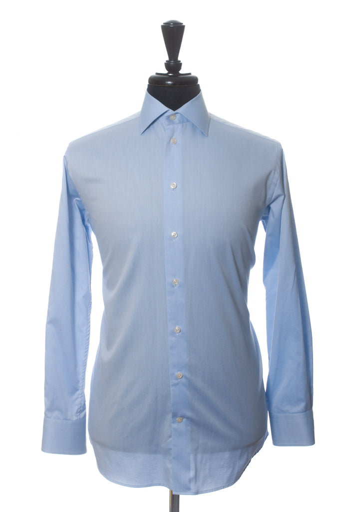 Eton Blue Contemporary Fit Signature Twill Shirt