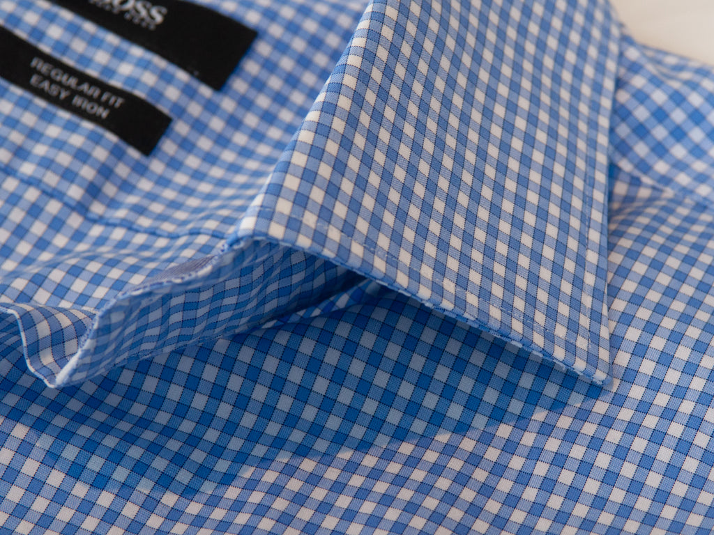 Hugo Boss Blue Check Regular Fit Shirt