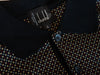 Dunhill Red, Yellow, and Black Geometric Print Long Sleeve Polo Shirt