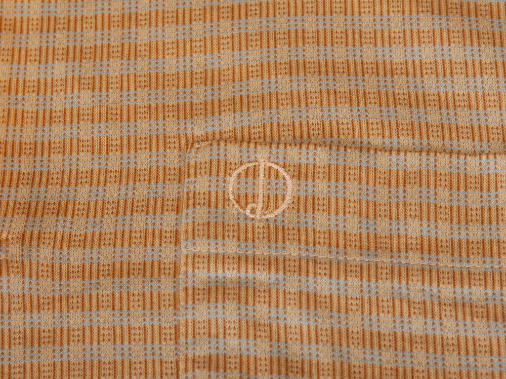 Dunhill Light Orange Long Sleeve Polo Shirt