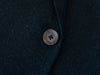 Jack Victor Exclusive Collection Dark Blue Silk Blend Herringbone Blazer