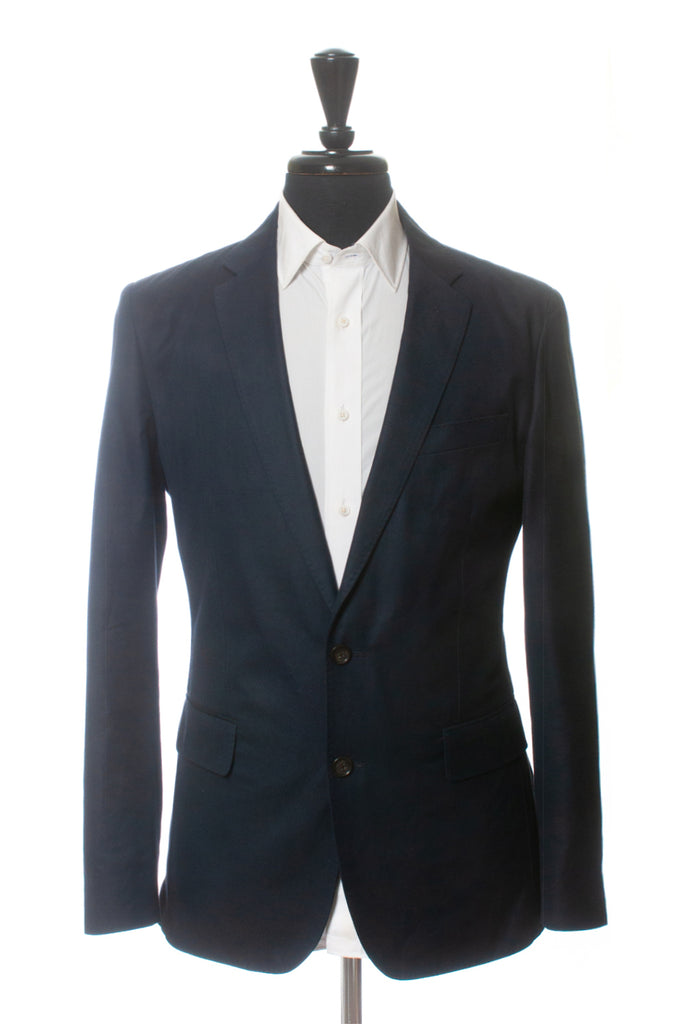 J.Crew Dark Blue Wool Cotton Ludlow Blazer