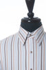 Robert Graham Brown and White Striped Shirt