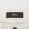 Brax White Cadiz Straight 5-Pocket Pants