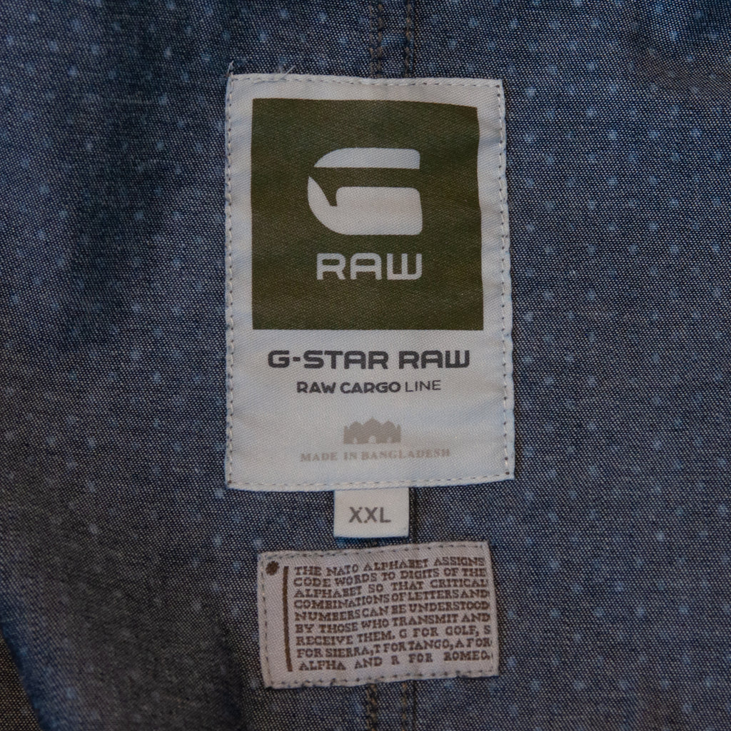 G-Star RAW Blue Chambray Snap Shirt