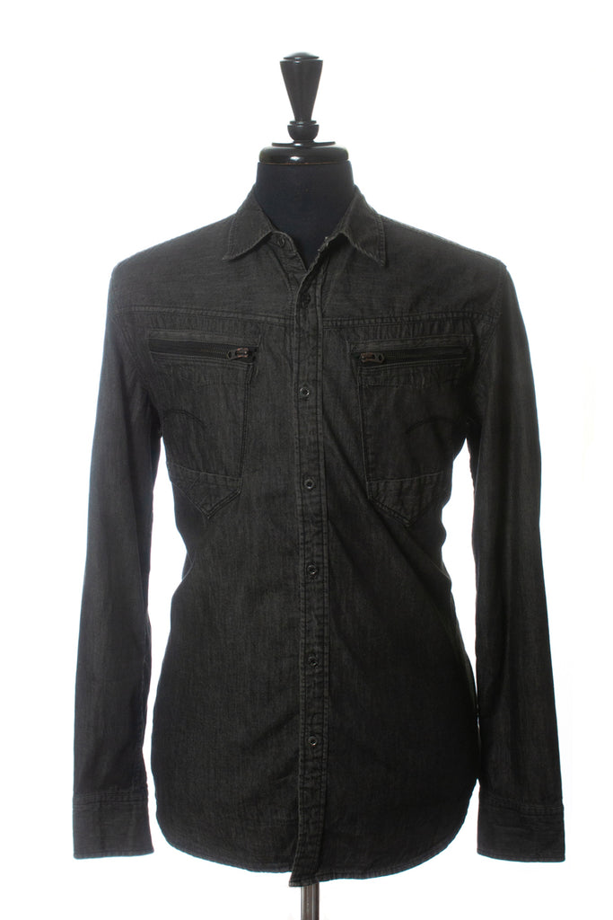 G-Star RAW Dark Grey Arc Zip Shirt