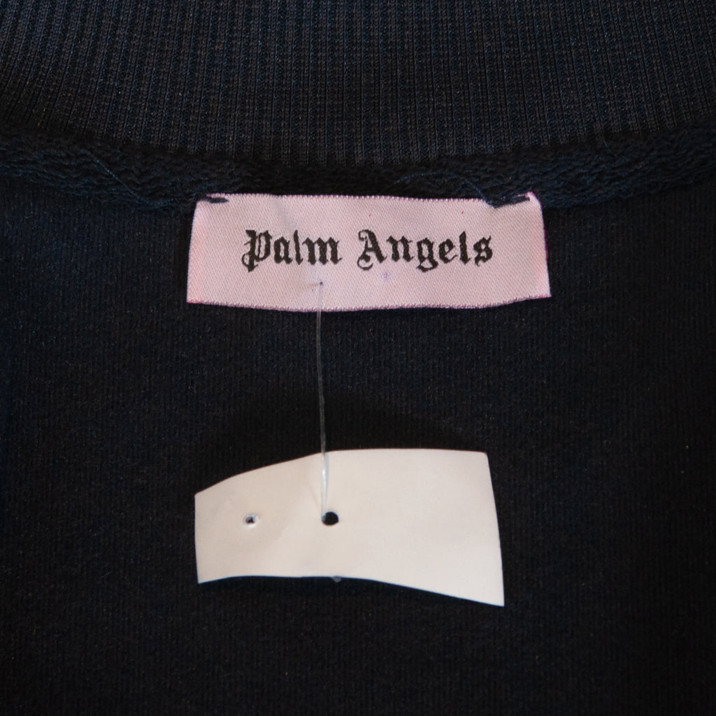 Palm Angels Pink on Navy Blue Logo Track Jacket