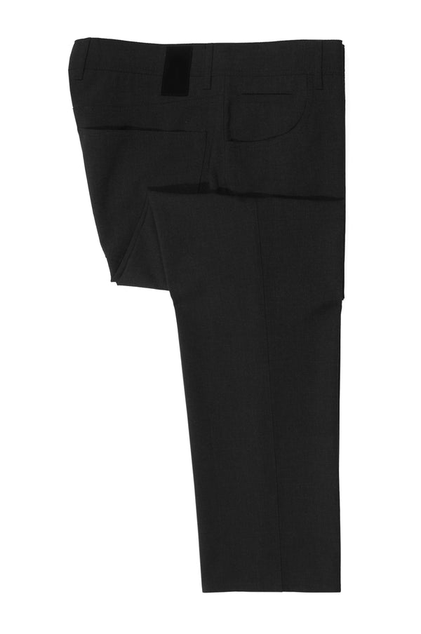 Alberto Black Tonal Check Stone Modern Fit Ceramica Pants