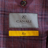 Canali Raspberry Red Check Kei Blazer