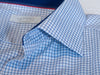 Eton Blue Graph Check Contemporary Fit Shirt