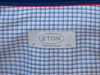 Eton Blue Graph Check Contemporary Fit Shirt